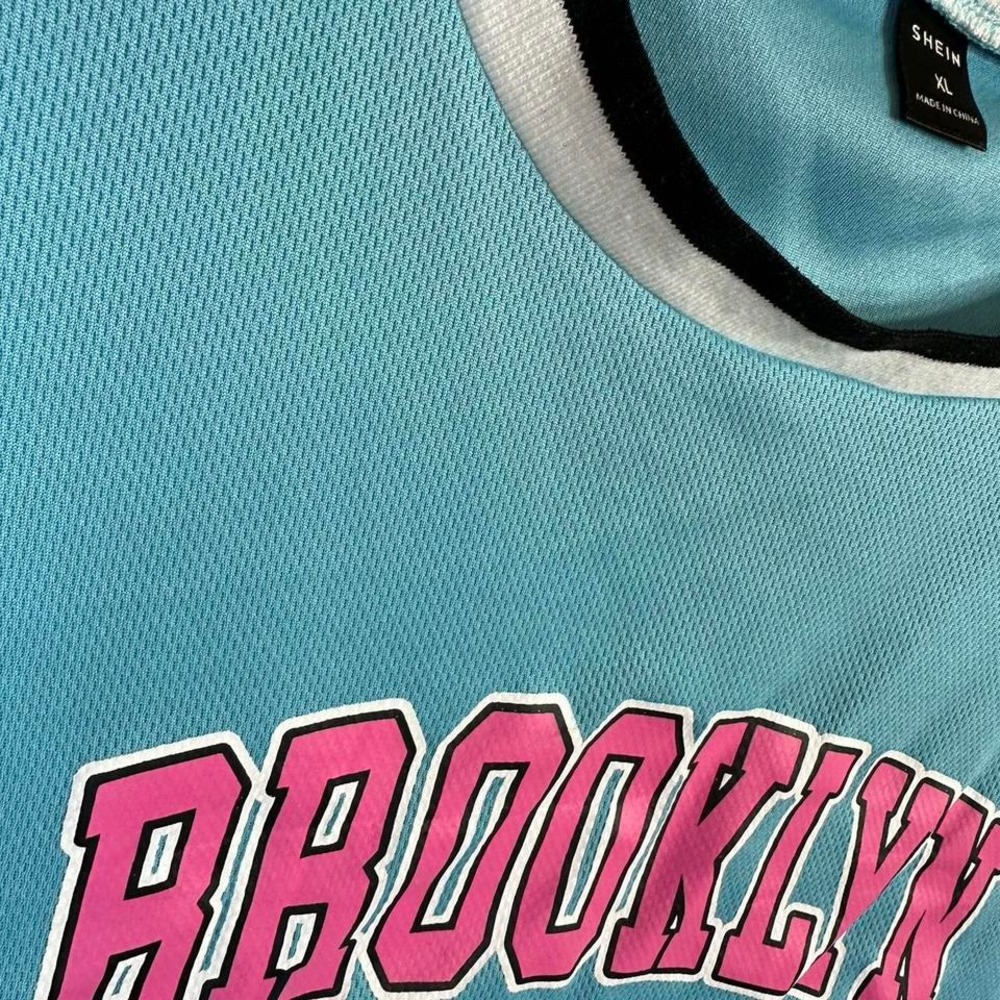 Blue and pink Brooklyn Jersey tank top Men's XL - Picture 3 of 5